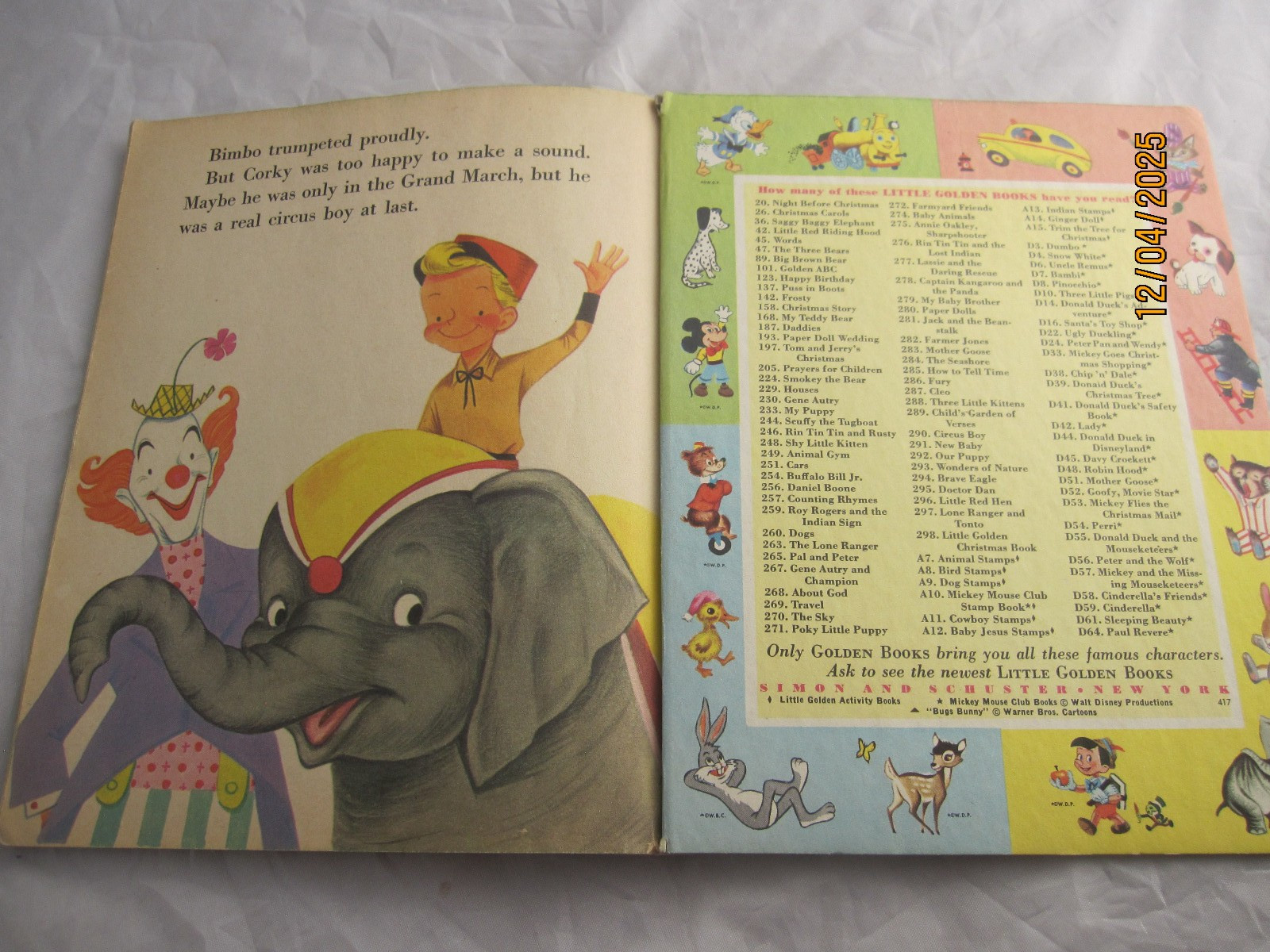Circus Boy, by Irwin Shapiro, A Little Golden Book 1957