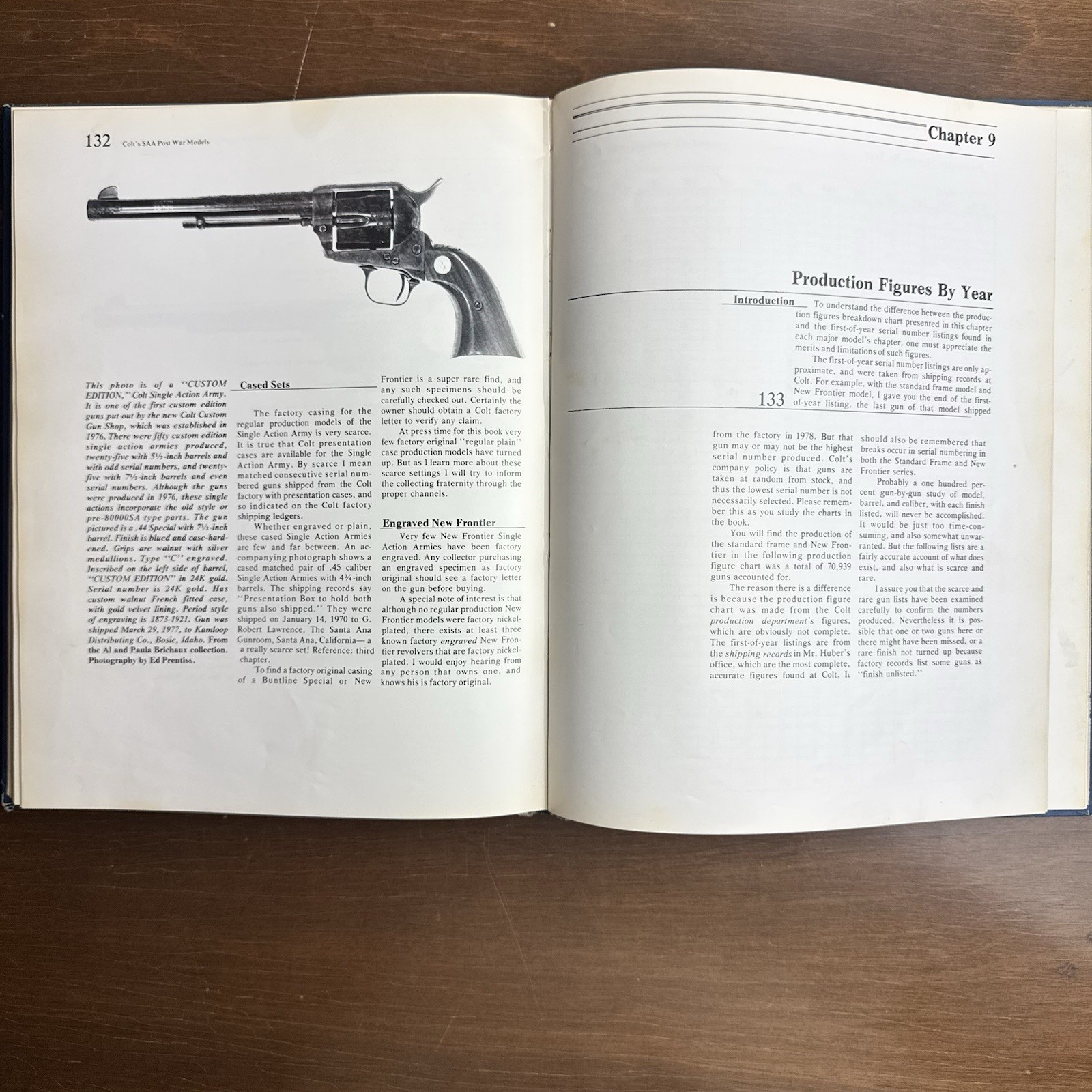 Colt’s Single Action Army Post War Models hardcover 1st Edition No Sleeve