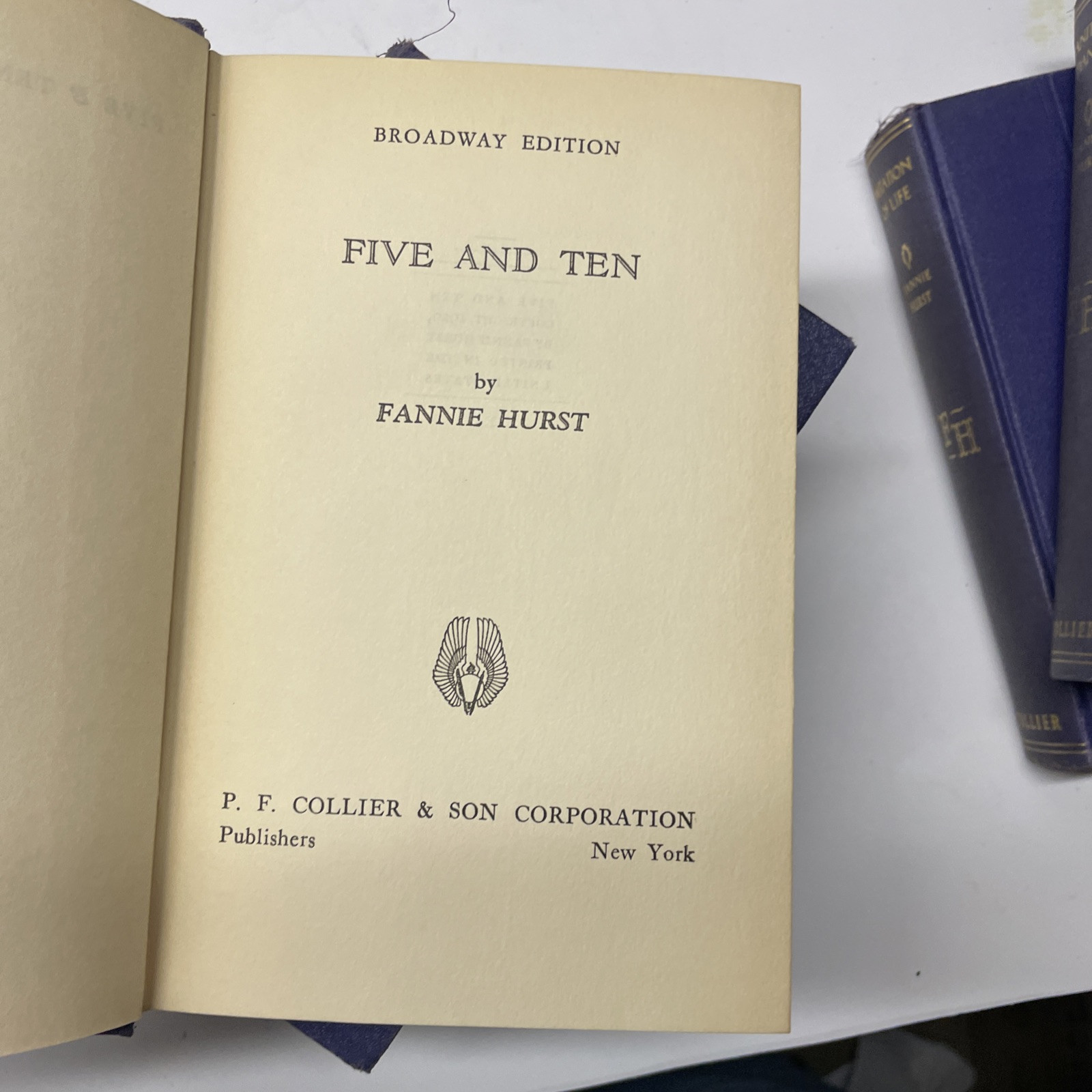 Vintage by Fannie Hurst Lot Of 4 1930s P.F. Collier & Sons Hardcover Books