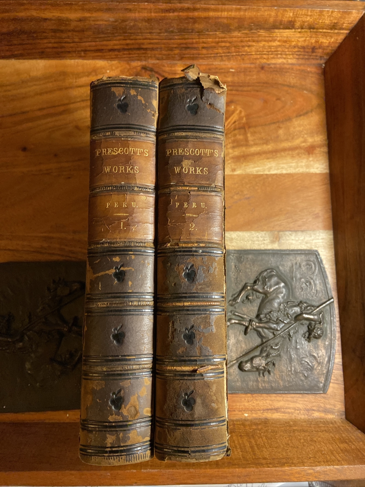 William H PRESCOTT / History of the Conquest of Peru complete in 2 volumes 1857.