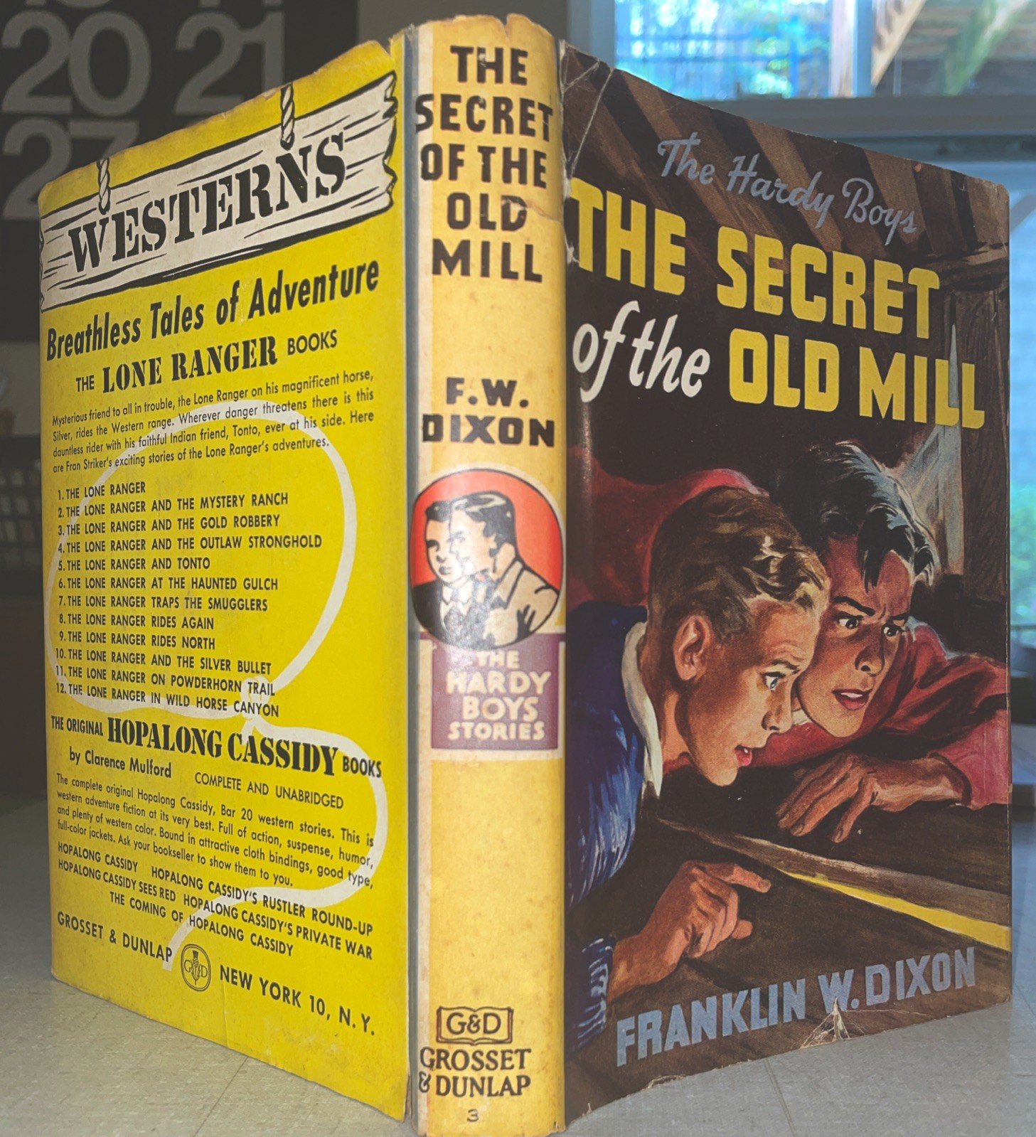 c1932-41 Hardy Boys SECRET OF THE OLD MILL #3 – Franklin Dixon – w Dust Jacket