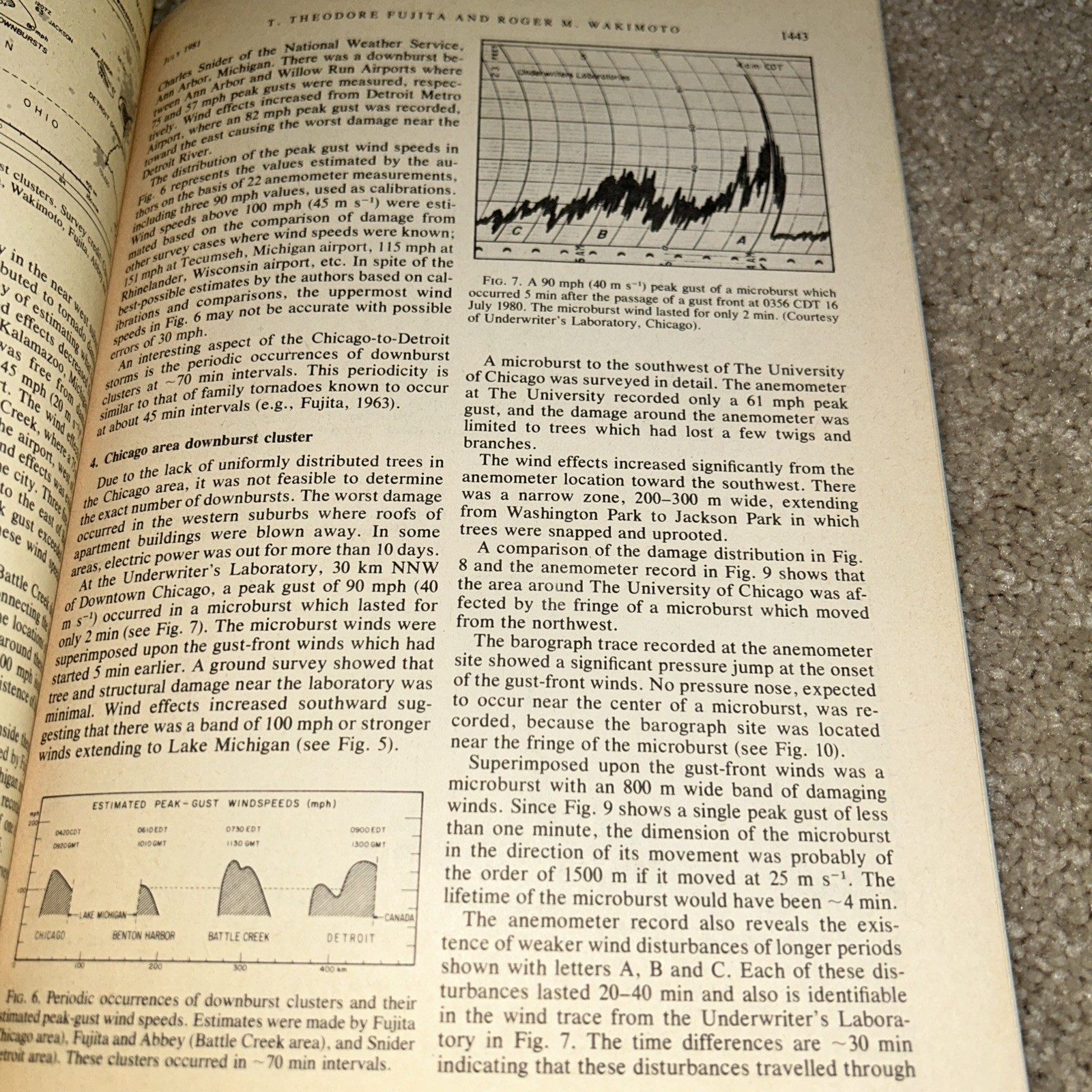 5 SCALES OF AIRFLOW – SERIES OF DOWNBURSTS 7/16/80 Weather Review by T. FUJITA