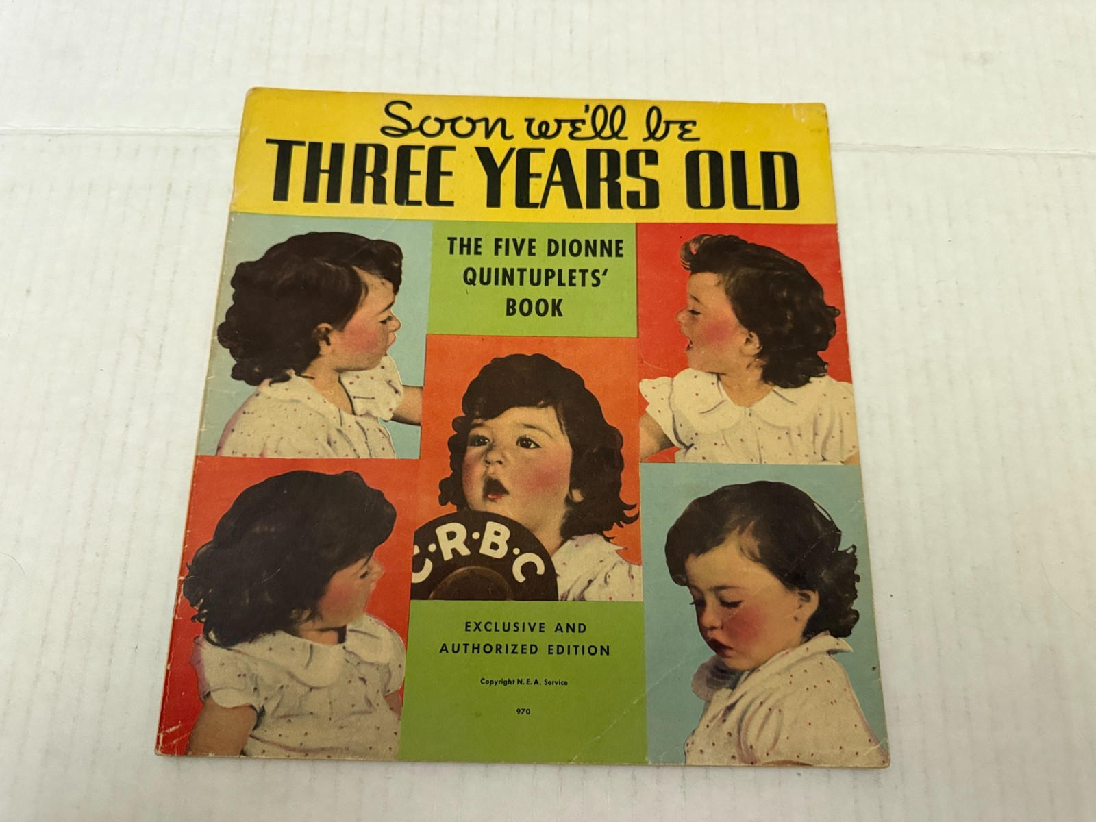 Vintage 1936 The Dionne Quintuplets Soon We’ll Be Three Years Old Whitman Book
