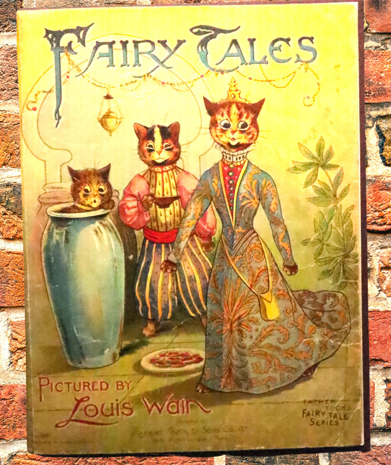 Louis Wain Cat Illustrations Fairy Tales Raphael Tuck Book c1900 Rare Children’s