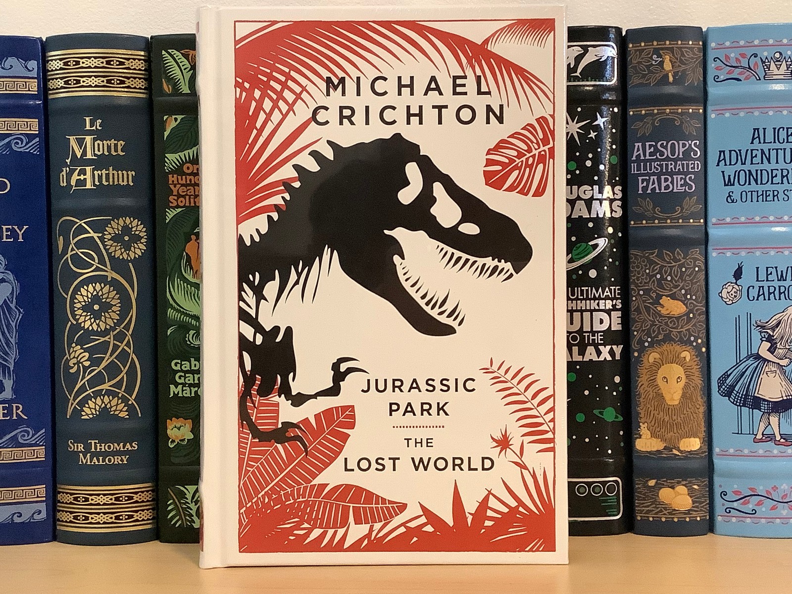 Jurassic Park & The Lost World by Michael Crichton – leatherbound , sealed