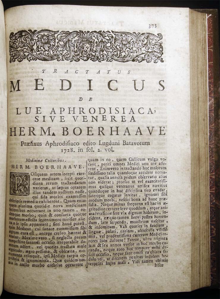 1757 HERMANN BOERHAAVE LATIN OPERA OMNIA MEDICA VENICE IMPRINT