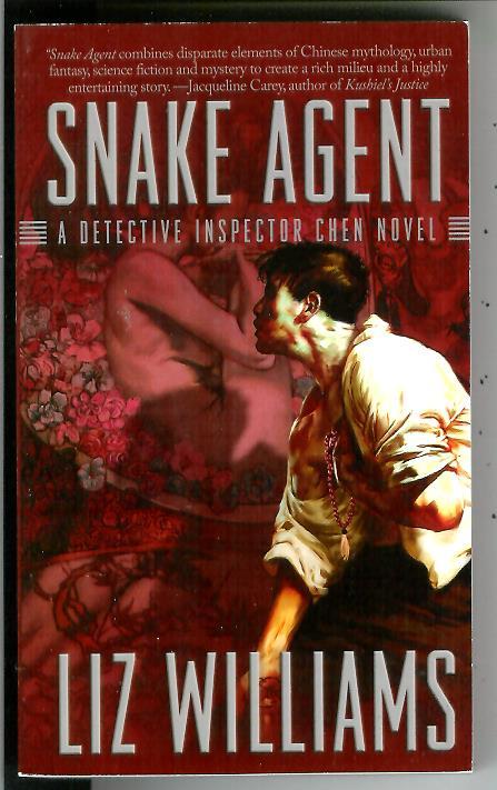 SNAKE AGENT by Liz Williams, rare US Night Shade sci-fi crime pulp vintage pb