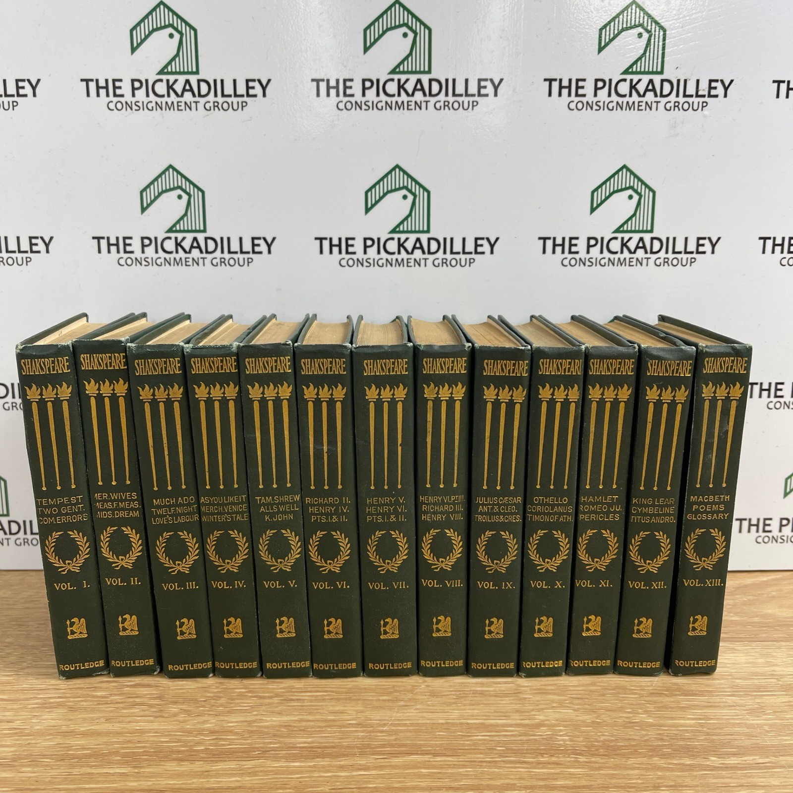 The Pocket Shakspeare 13 Vol Set George Routledge & Sons Antique Books