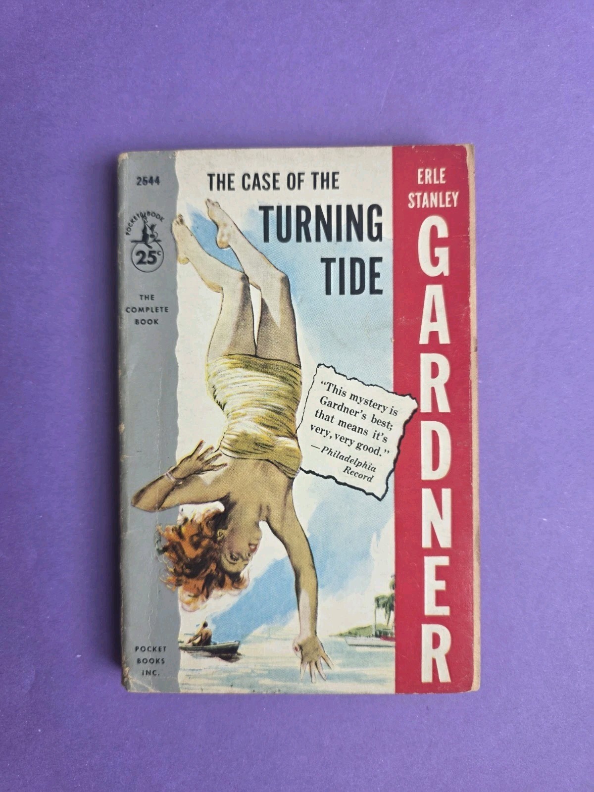 Erle Stanley Gardner „The Case of the Turning Tide“ Mystery Pulp Fiction Novel