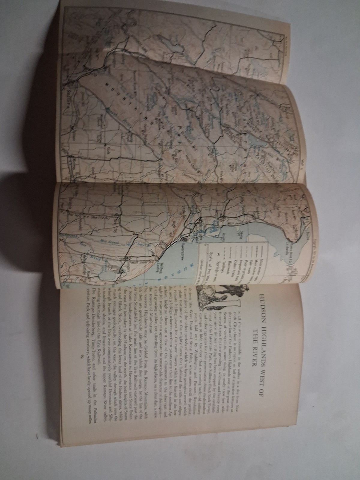 1923 NEW YORK WALK BOOK Raymond Torrey HIKING NJ NY MAPS