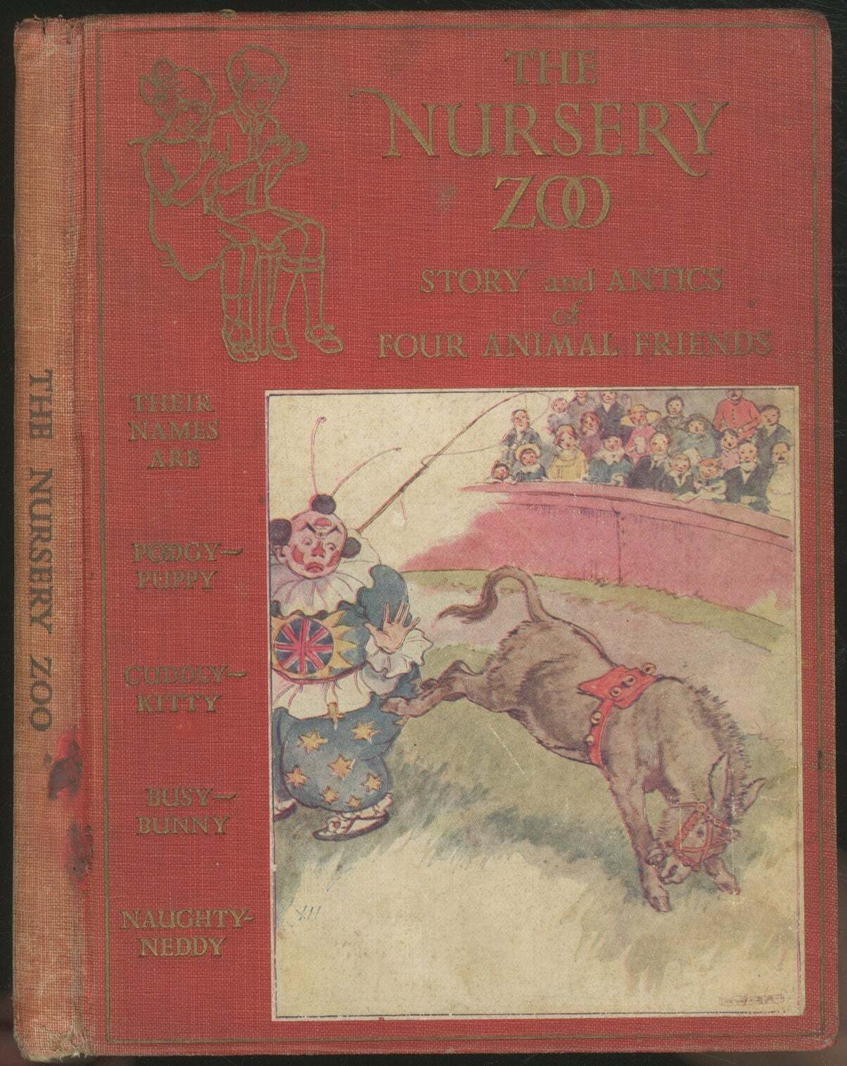 Anne ANDERSON / Nursery Zoo Story and Antics of Four Animal Friends 1st ed 1920