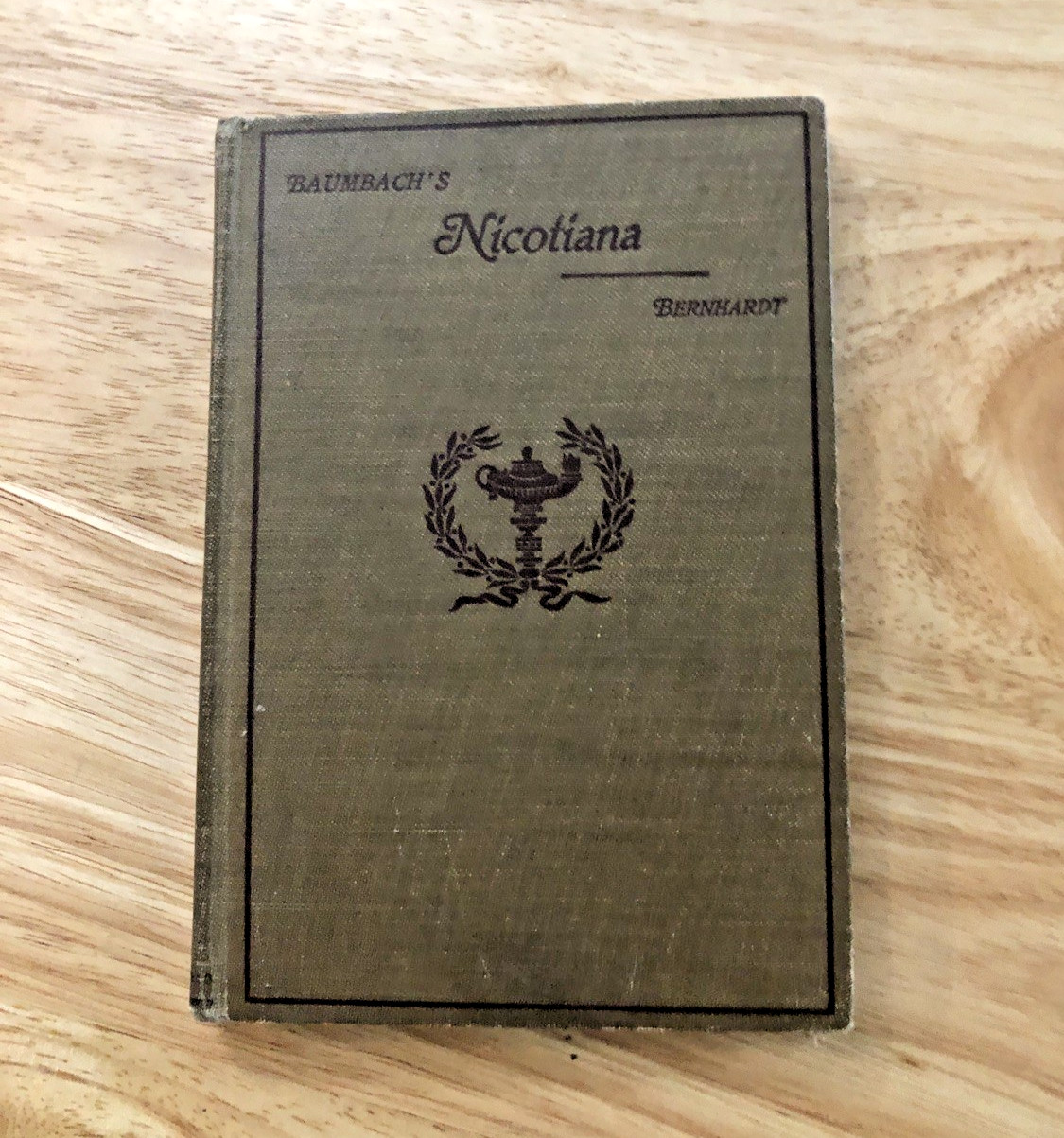 Antique Book Nicotiana w/Notes English/German by Dr. Wilhelm Bernhardt 1898