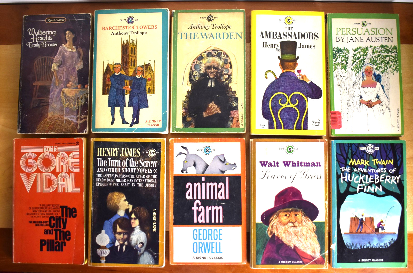 10 Vintage Signet Classics Paperbacks 1960’s