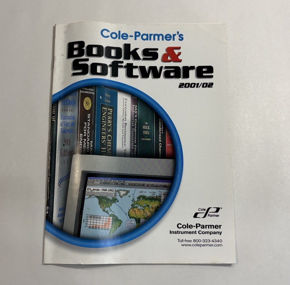 Cole Palmer Scientific Books & Software Catalog Manual Guide Book Ephemera