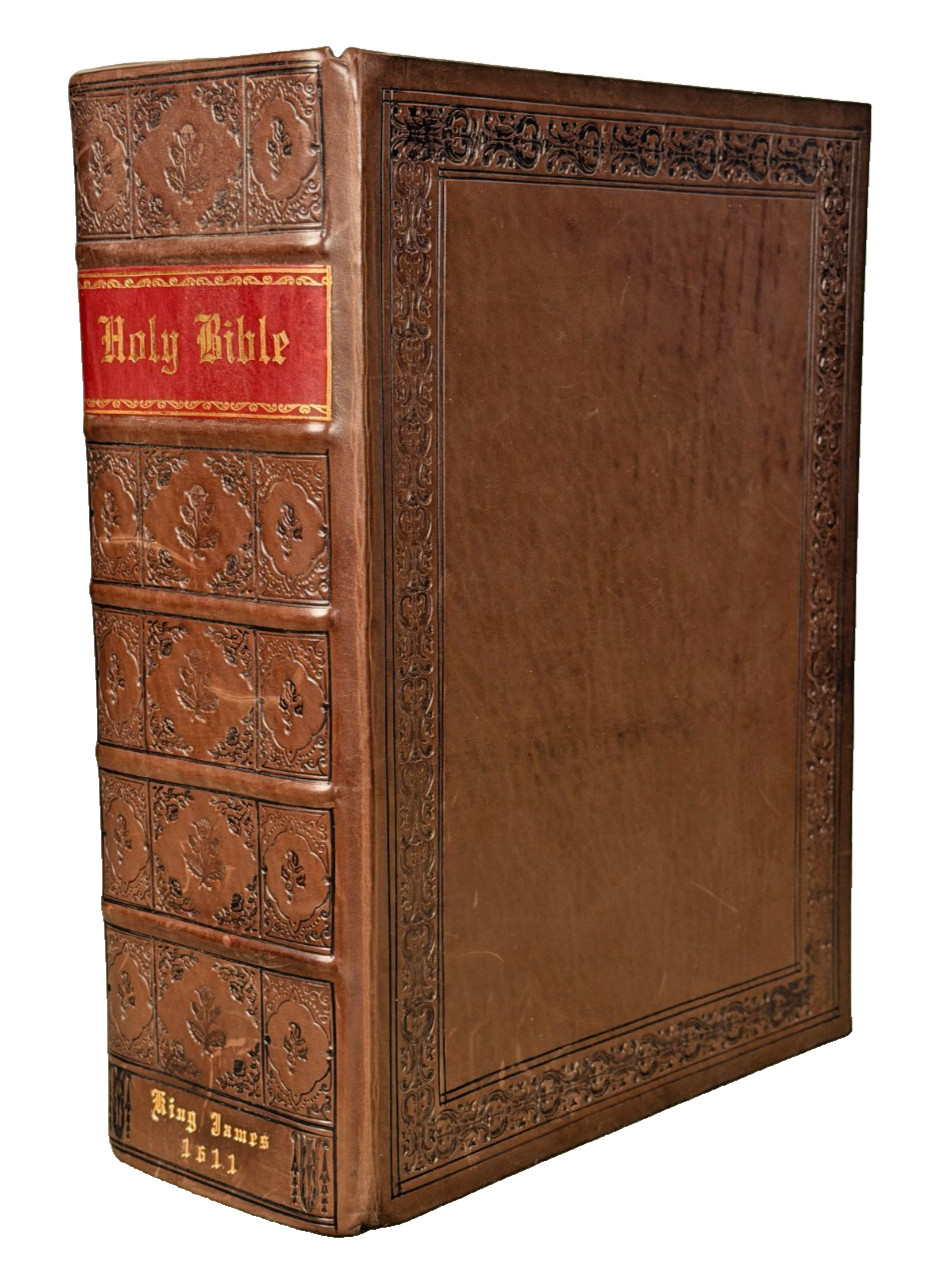 1611 King James Bible Facsimile Leather Bound First Edition Perfect Gift