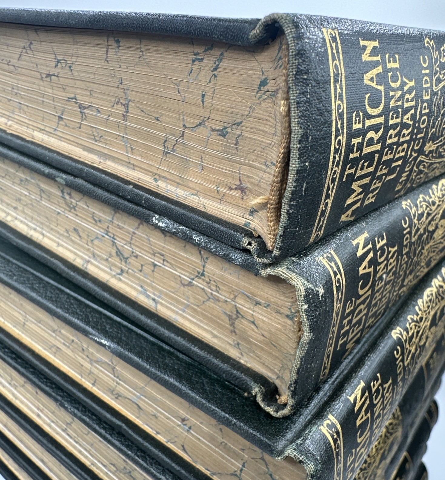 Vtg American Reference Library Encyclopedic Set 1-10 Loose Leaf Extension 11