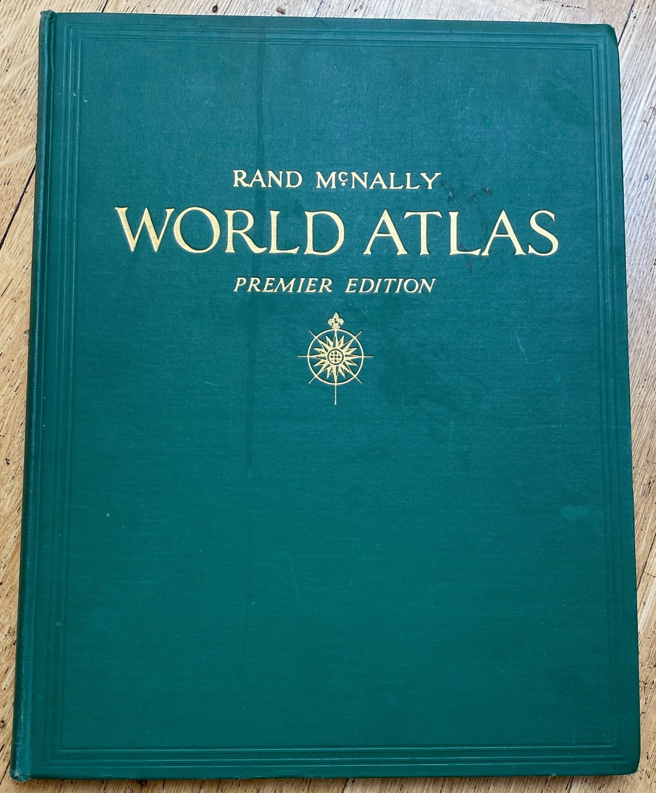 1943 Rand McNally World Atlas Premier Edition Book Maps Charts WWII war time