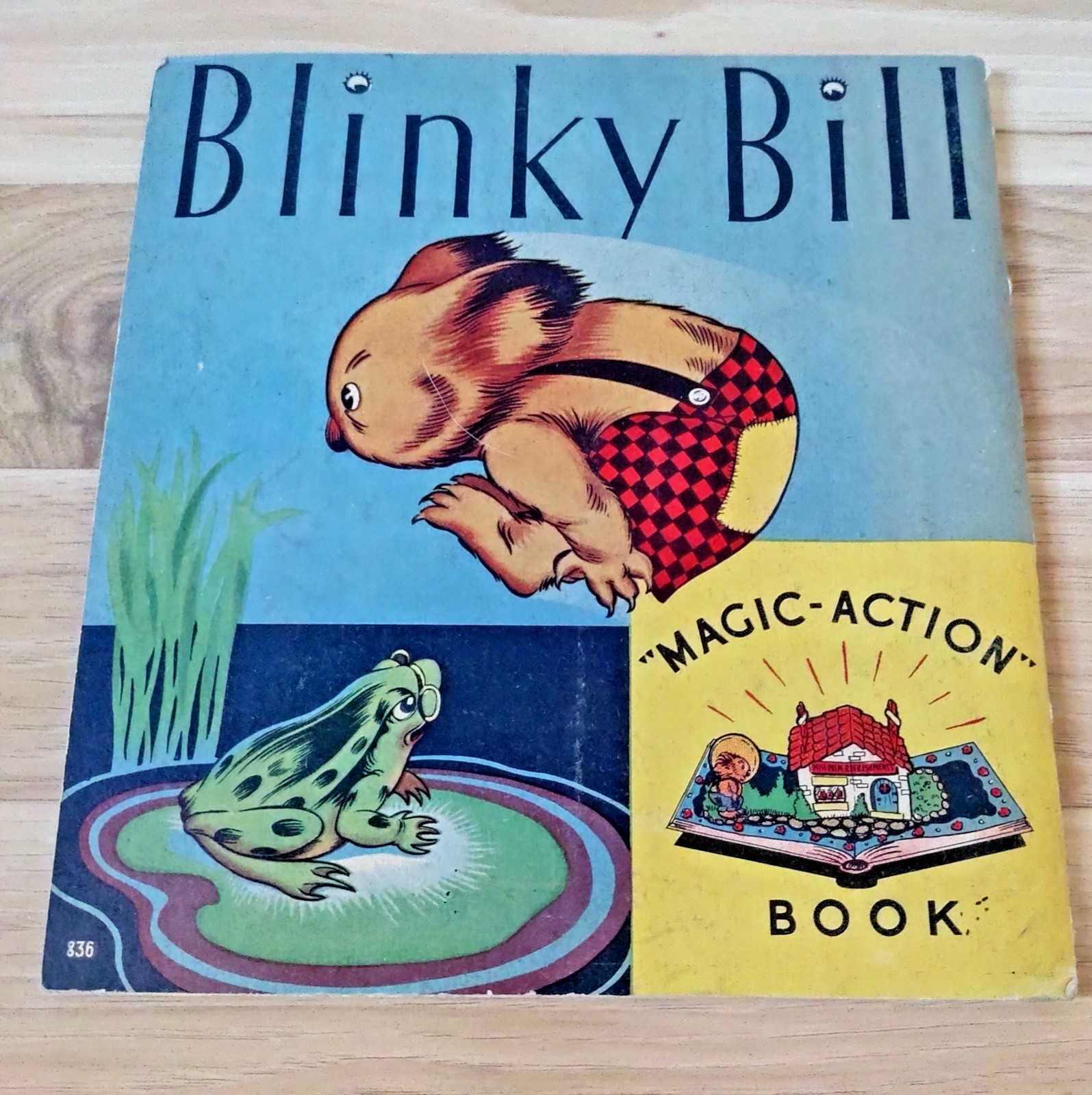 Blinky Bill 1935 First Edition Magic Action Book Dorothy Wall With 3 Pop Ups VG