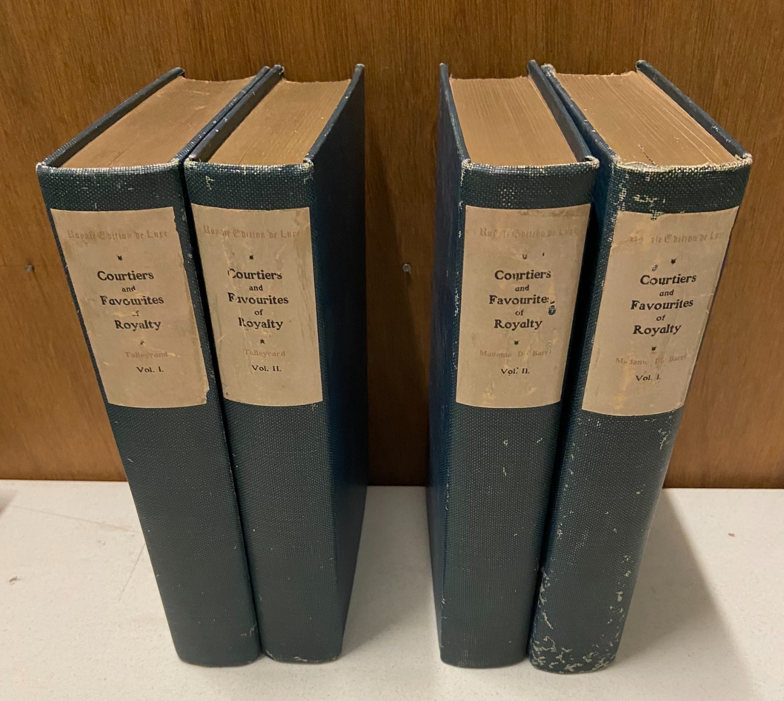 Lot of 2 Courtiers and Favourites of Royalty Memoirs of Madame du Barri HC