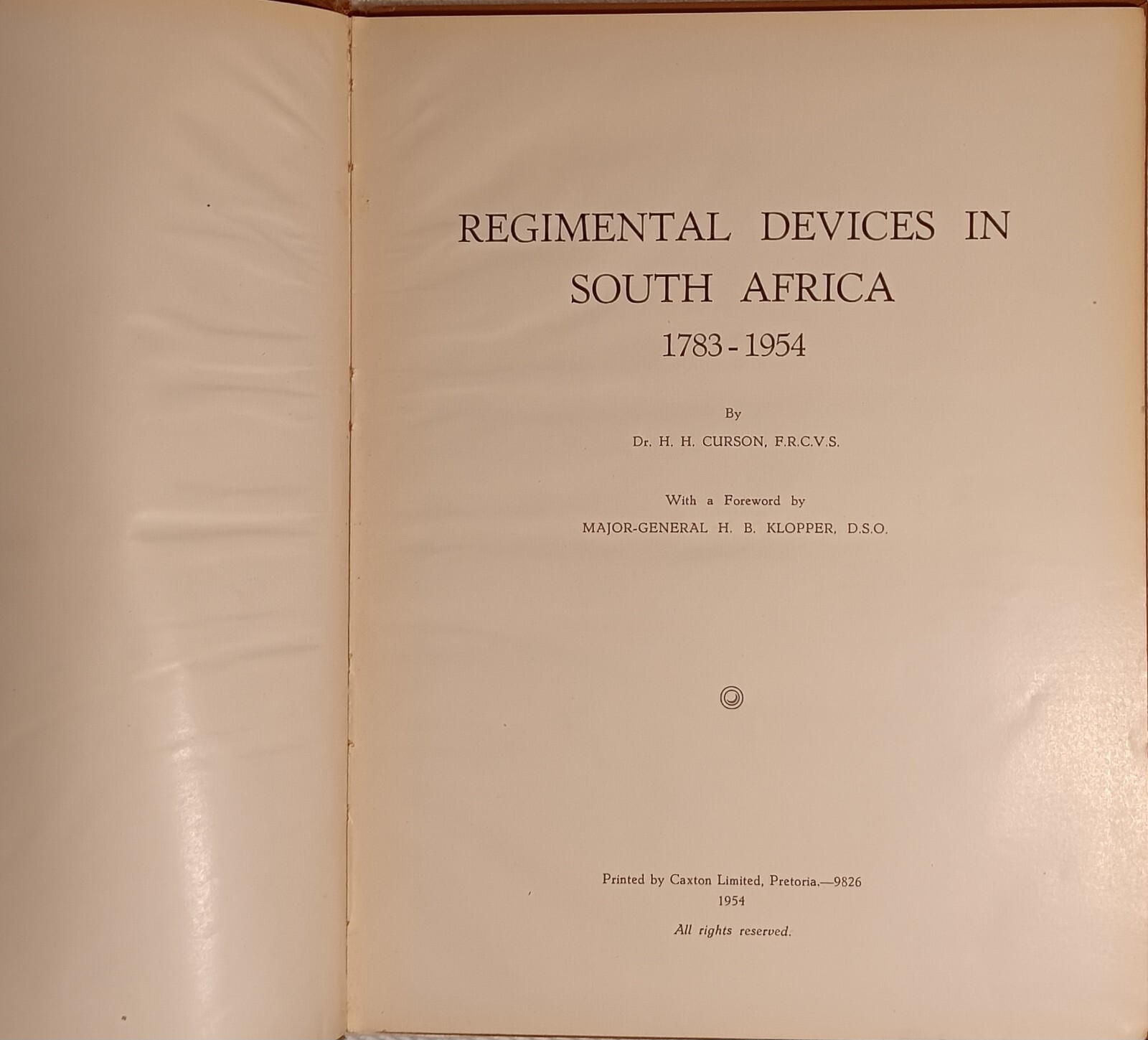 Regimental Devices & More Military/Police Devices • (Curson•1954/1962)2?Vol Lot