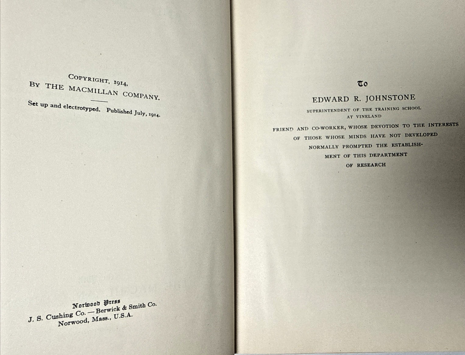 Feeblemindedness Causes Consequences Goddard 1926 Genetics Antique Medical Book