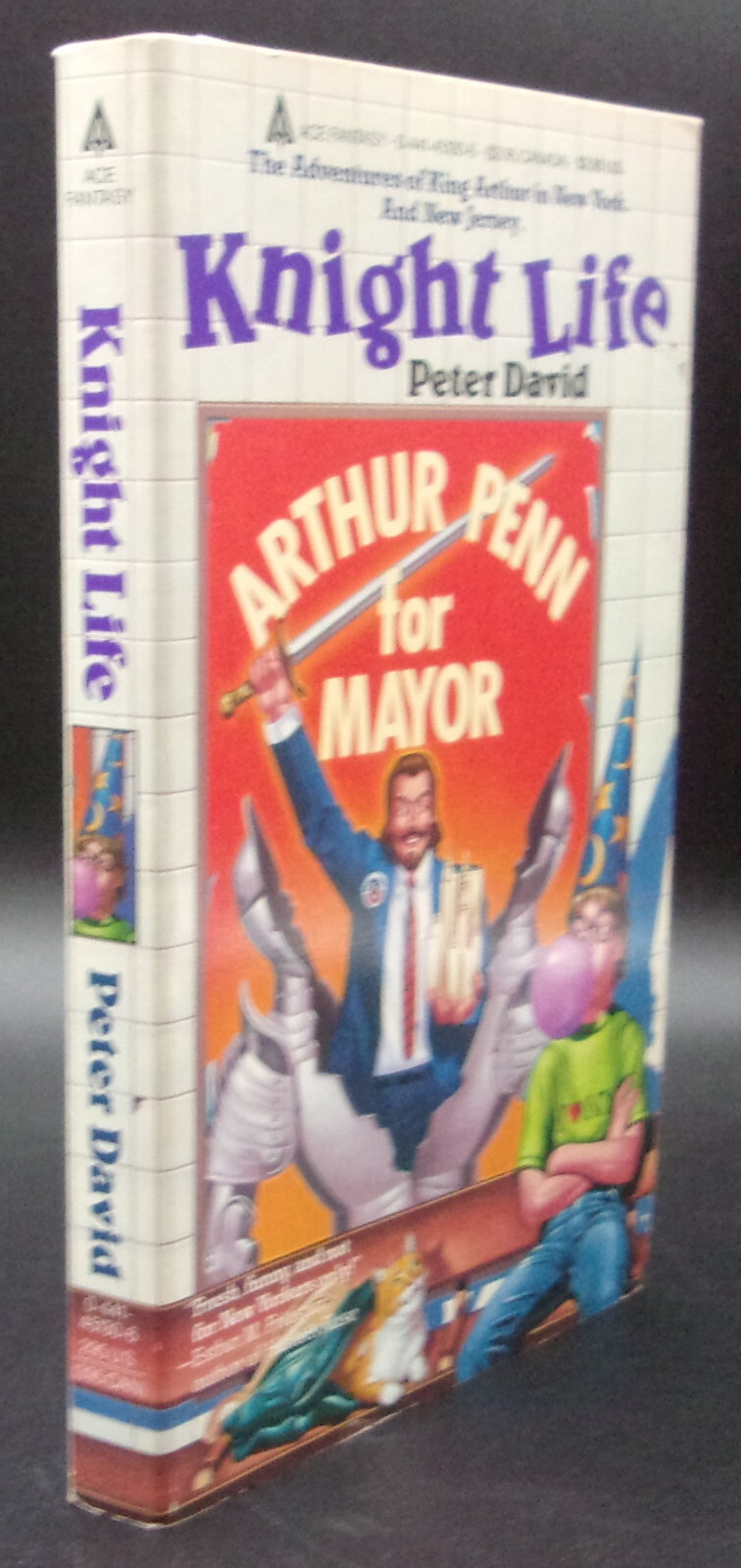 Peter David KNIGHT LIFE First edition PBO Fantasy Arthurian Election Comic Humor