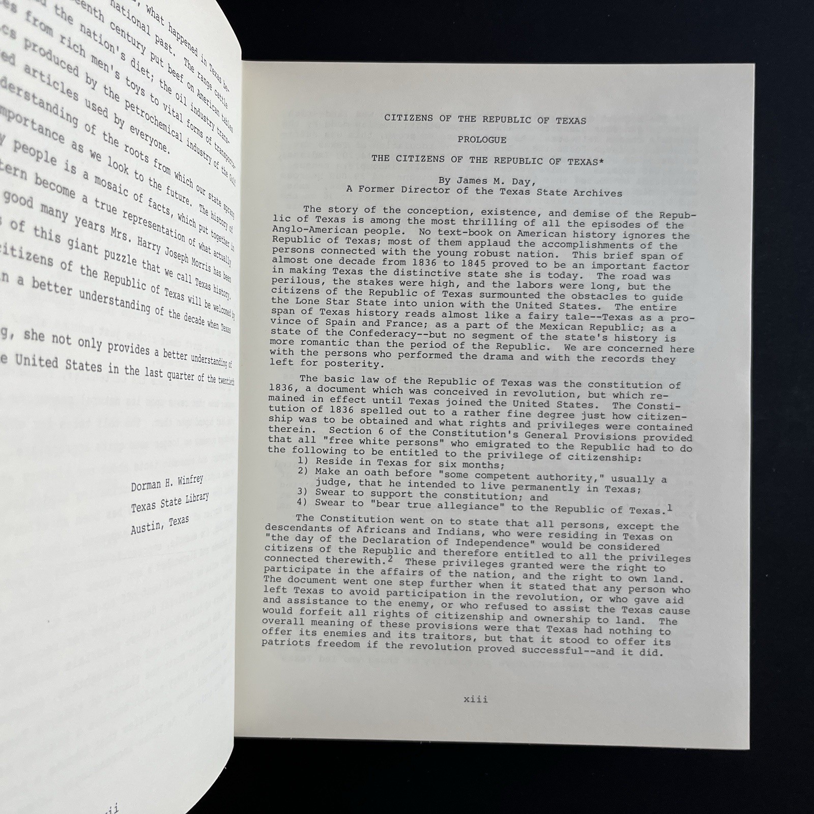 Citizens of the Republic of Texas 1977 Genealogy Families Residence Reference HC