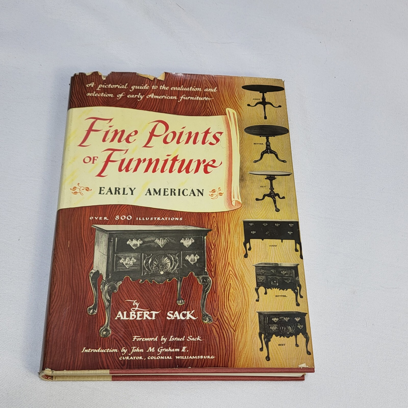 Fine Points of Furniture 1950 Early American Pictorial Guide 800 Illustrations