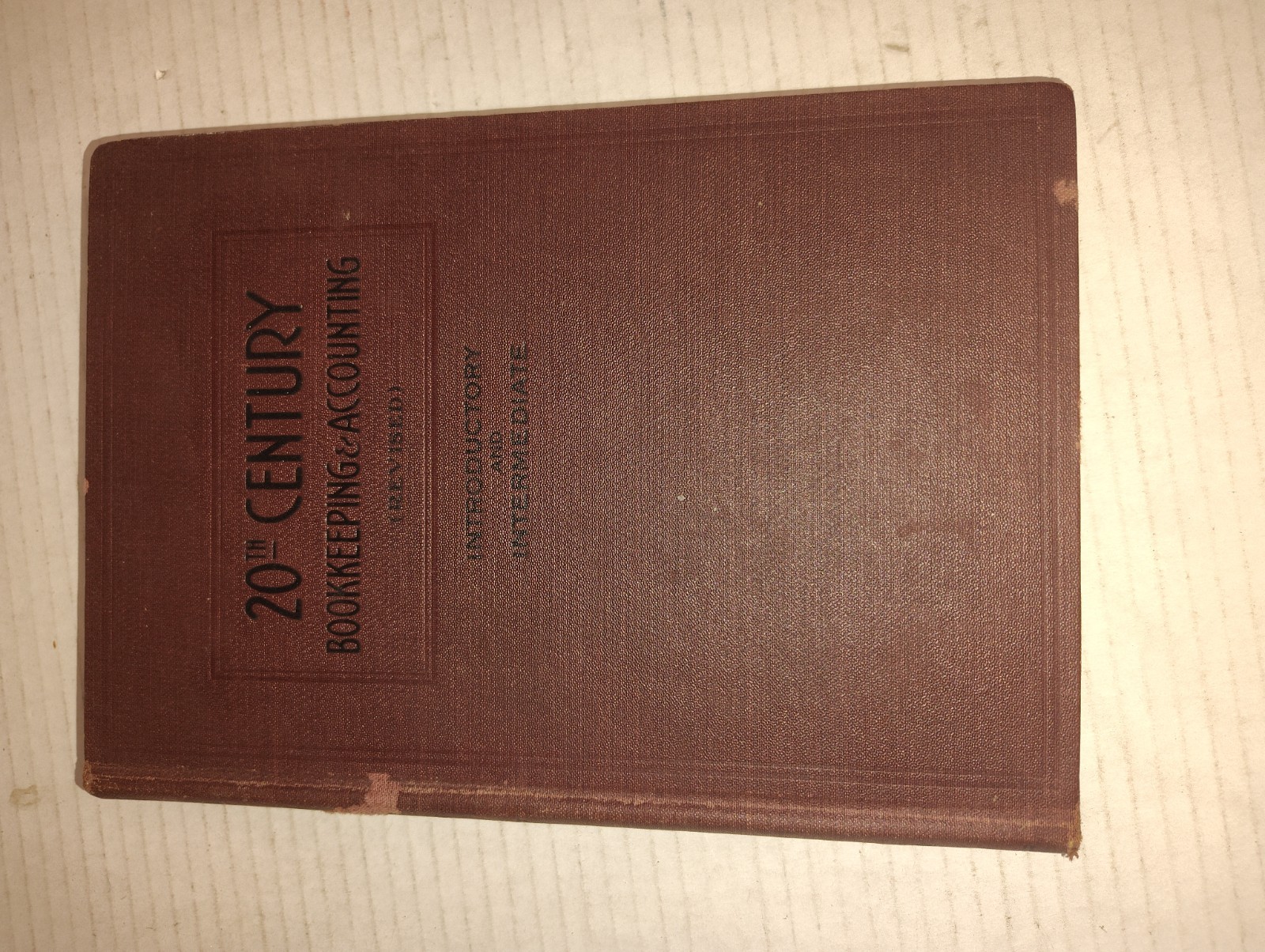 1927 20th Century Bookkeeping And Accounting HC Antique Baker Book