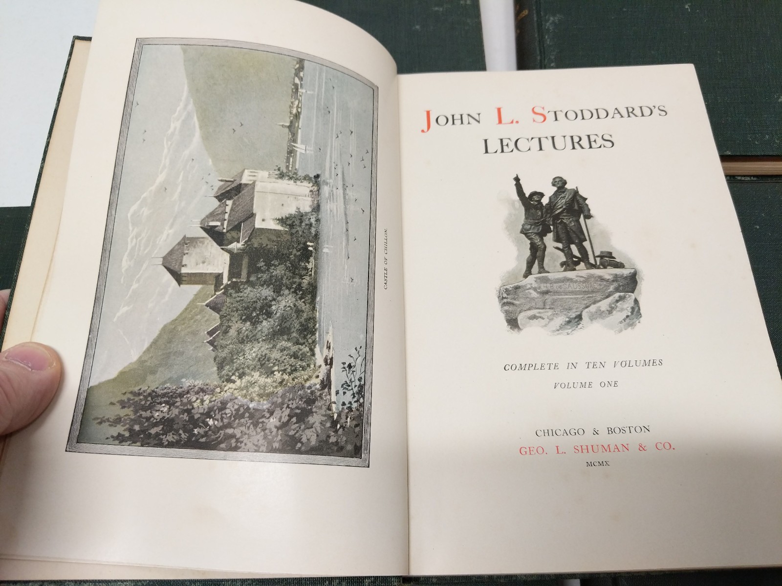 John L Stoddard’s Lectures 10 volume book set + 4 supplements, 1897-1901