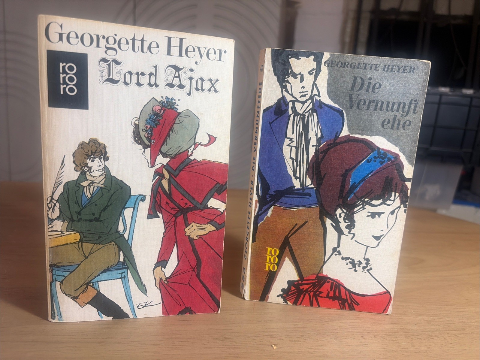 Lot Georgette Heyer Lord Ajax Die Vernunftehe Rowohlt rororo 2 Bücher Konvolut