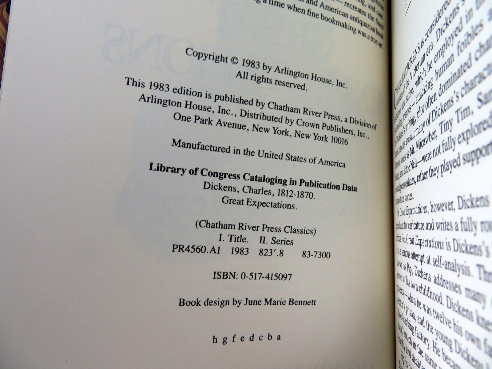 Great Expectations Dickens Chatham River Press 1983 Bonded Leather Classics Ed