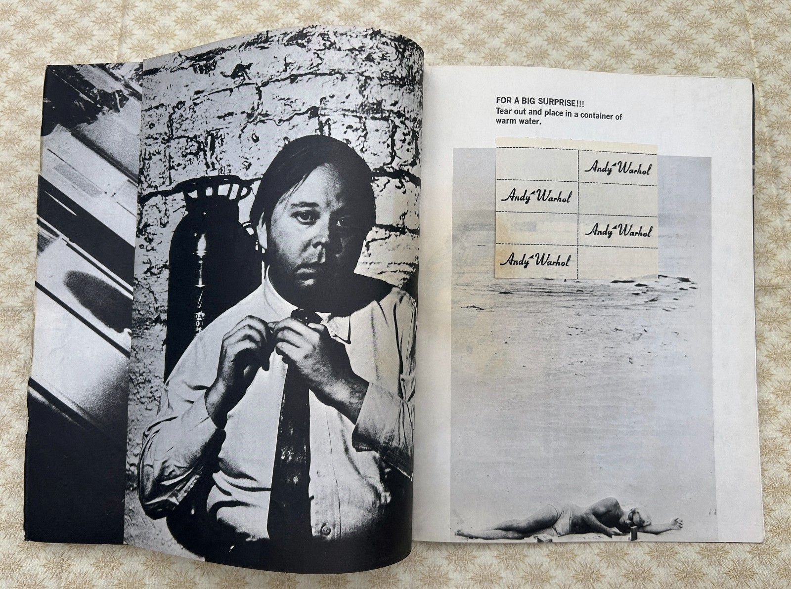 Andy Warhol 1967 First Edition Softcover “Index Book”