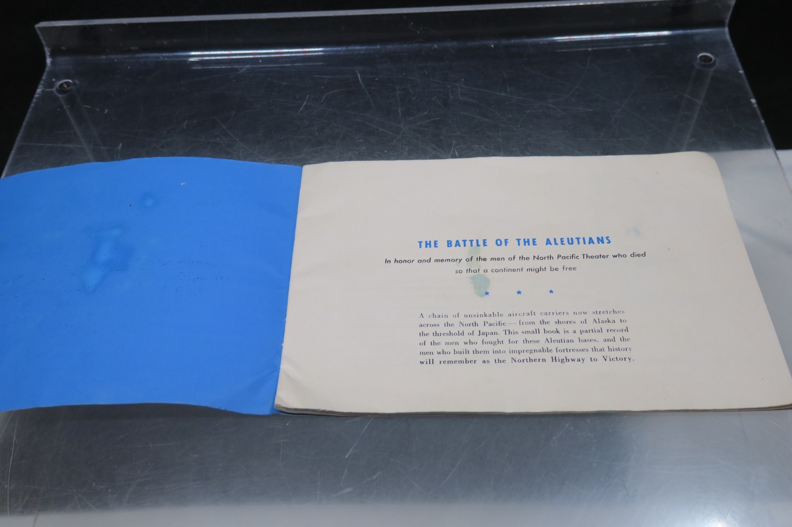 1944 Battle of the Aleutians 1942-1943 Graphic History World War II Booklet