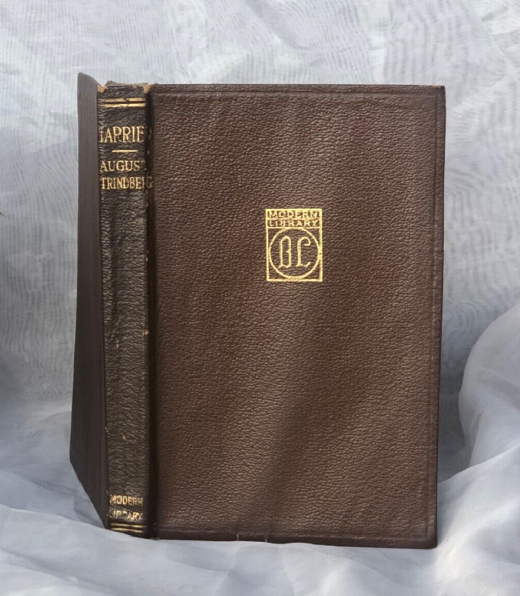 August Strindberg Married Boni Liveright Modern Library 1917 Brodzky Endpapers