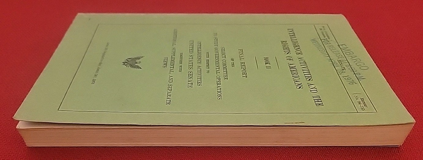 1976 Foreign and Military Intelligence 94th Congress 2d Session Book 1, 2 Report