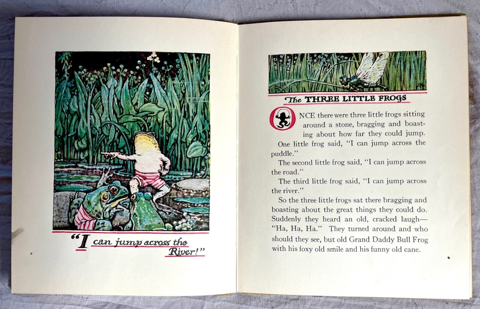 1924 The Three Little Frogs – John L. Mee – Illus. by John Rae – First Edition!