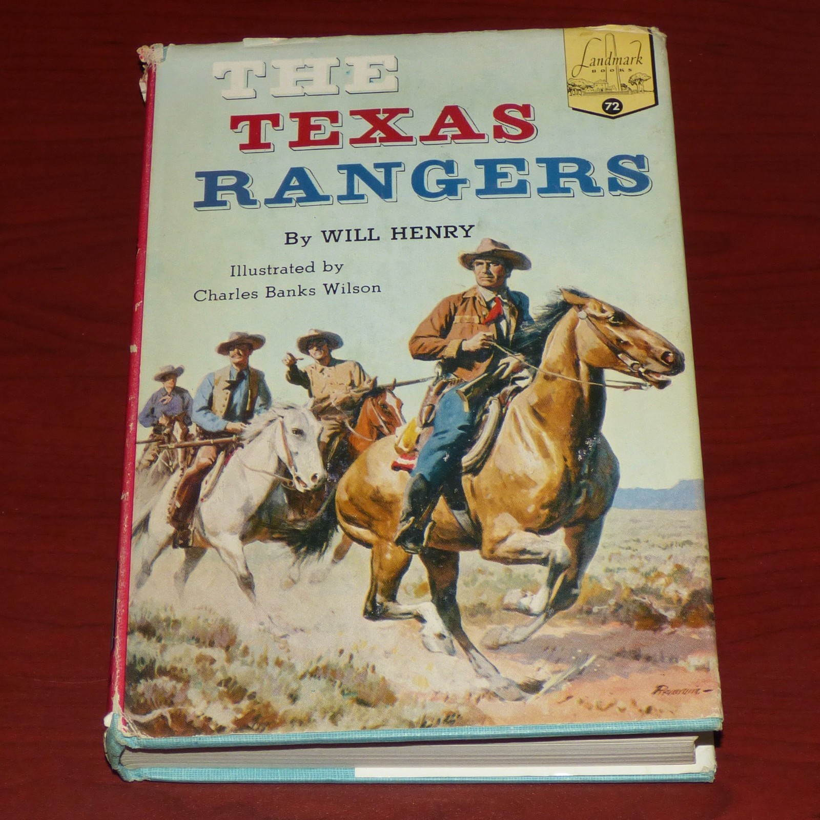 THE TEXAS RANGERS WILL HENRY 1957 1ST EDITION HARDCOVER BOOK RANDOM HOUSE
