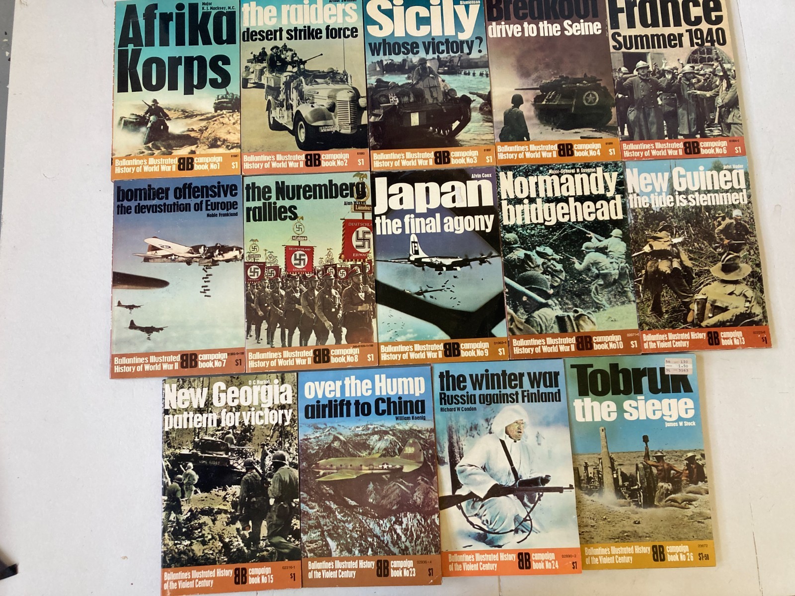 76 Issues Ballantines Illustrated History of World War 2 WarLeaderCampaignBattle