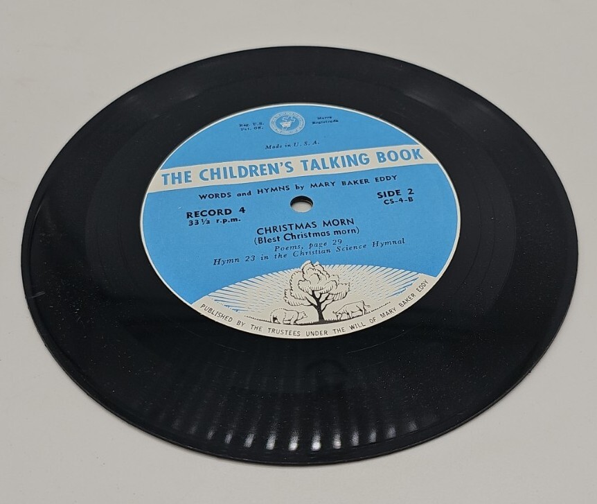 THE CHILDREN’S TALKING BOOK WITH 4 RECORDS – Mary Baker Eddy – 1961 – HC