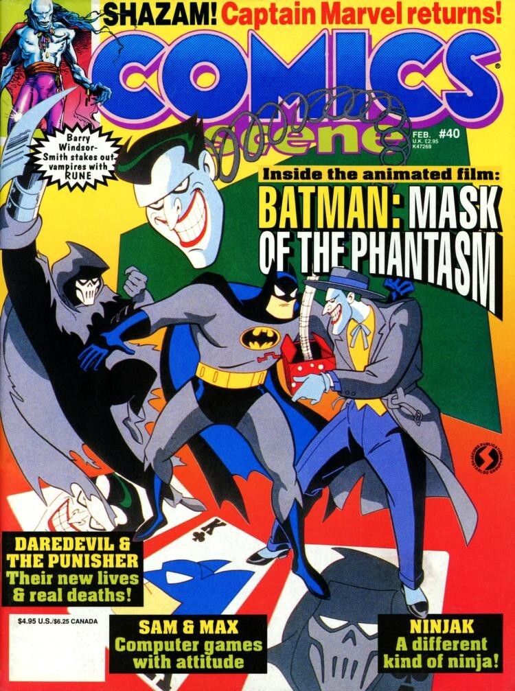 COMICS SCENE MAGAZINE 58 Classic Issue Collection On USB Flash Drive