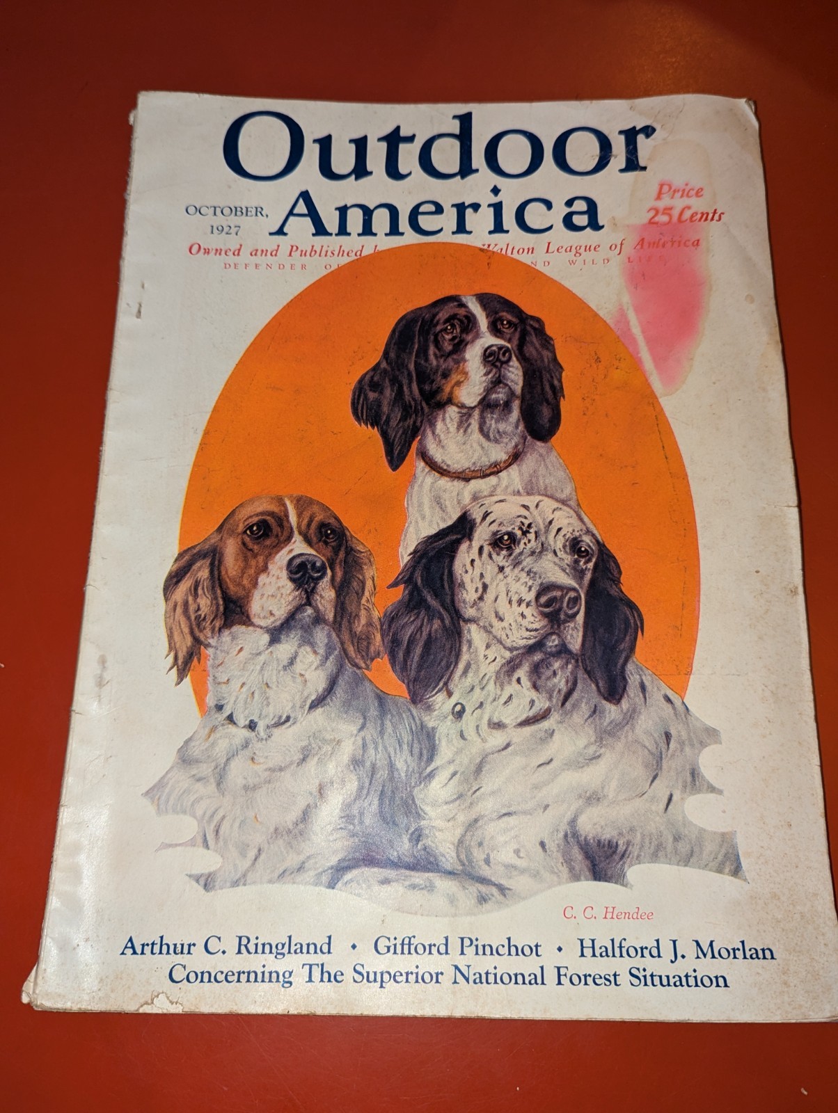 Lot of 3 VTG 1927 OUTDOOR AMERICA (Sep, Oct, Nov) Hunting/Fishing Magazine
