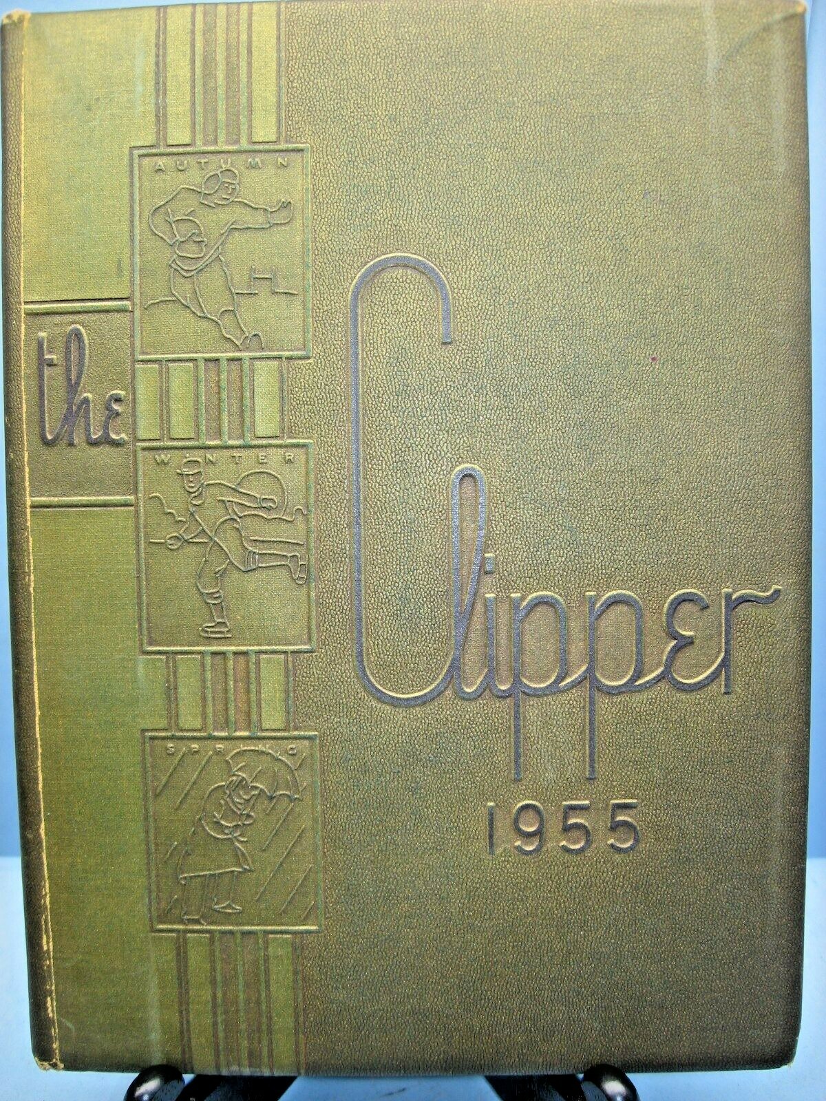 1955 Clipper, New London High School, New London, Connecticut Yearbook