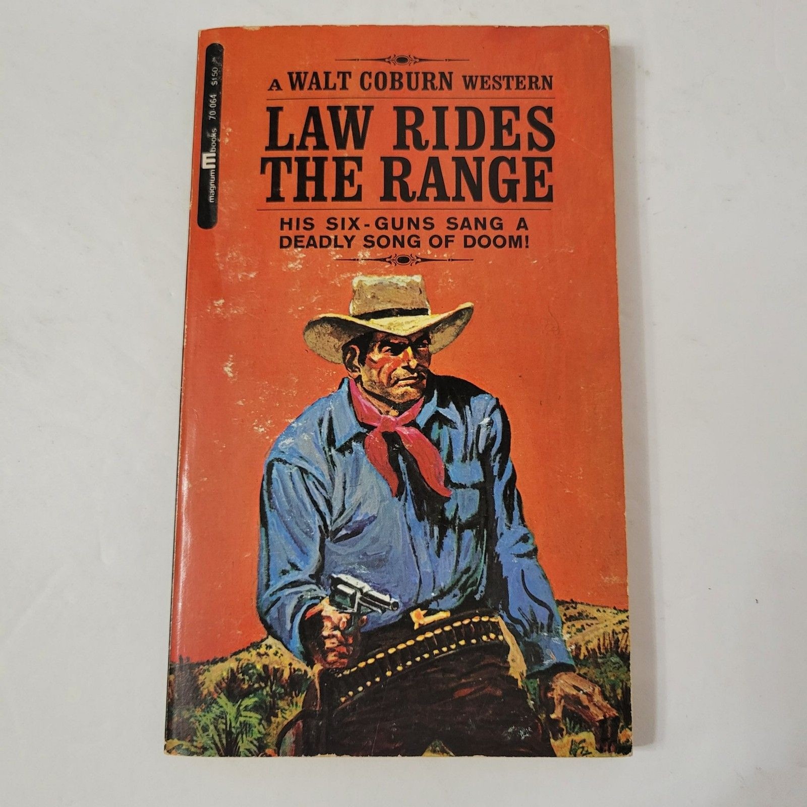 Law Rides The Range Walt Coburn 70-064 Magnum Books Vintage Western Americana PB