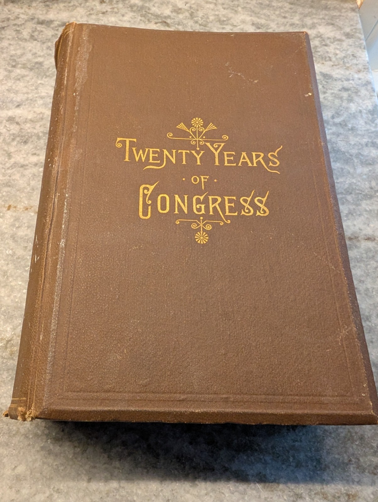 Twenty Years of Congress From 1861-1881 by Blaine Vol. II Leather