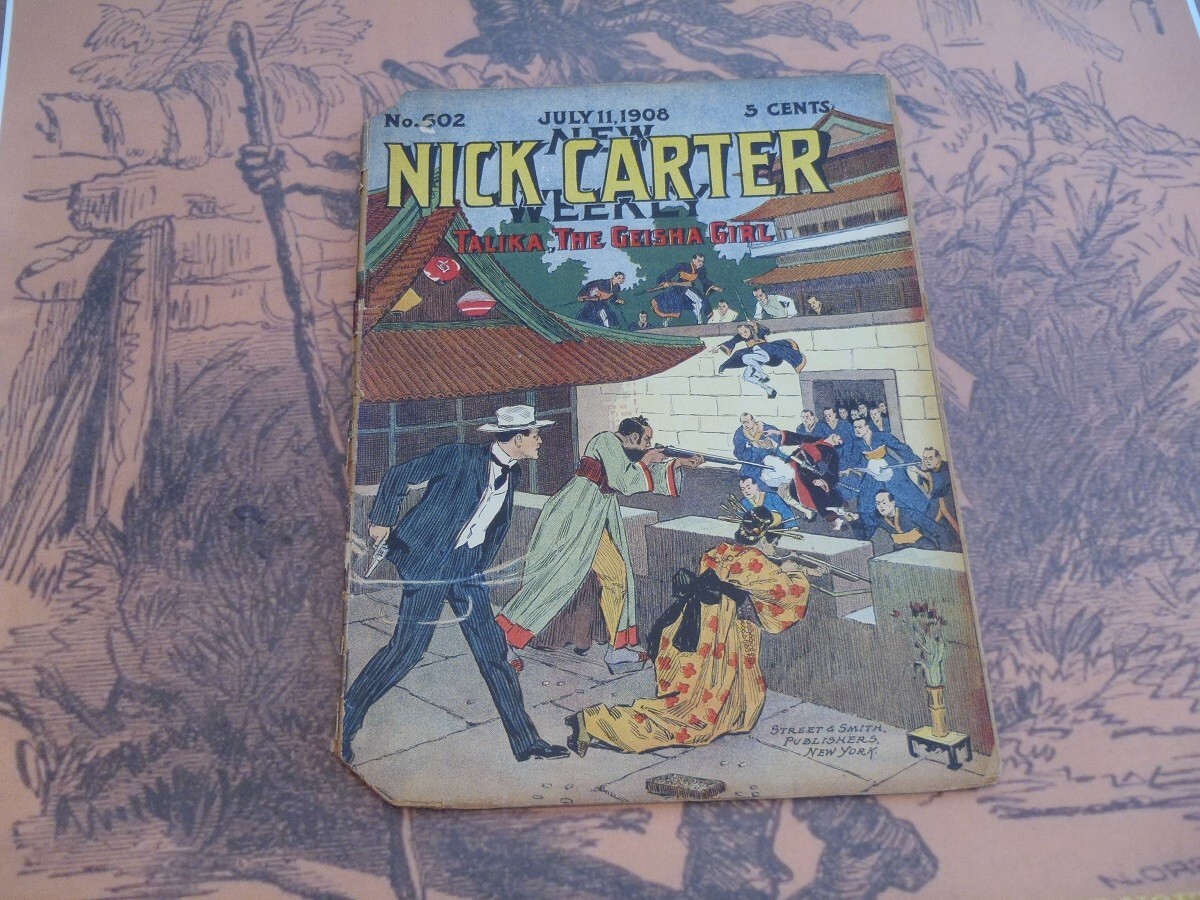 NICK CARTER WEEKLY #602A NICK CARTER’S GEISHA GIRL CASE DIME NOVEL