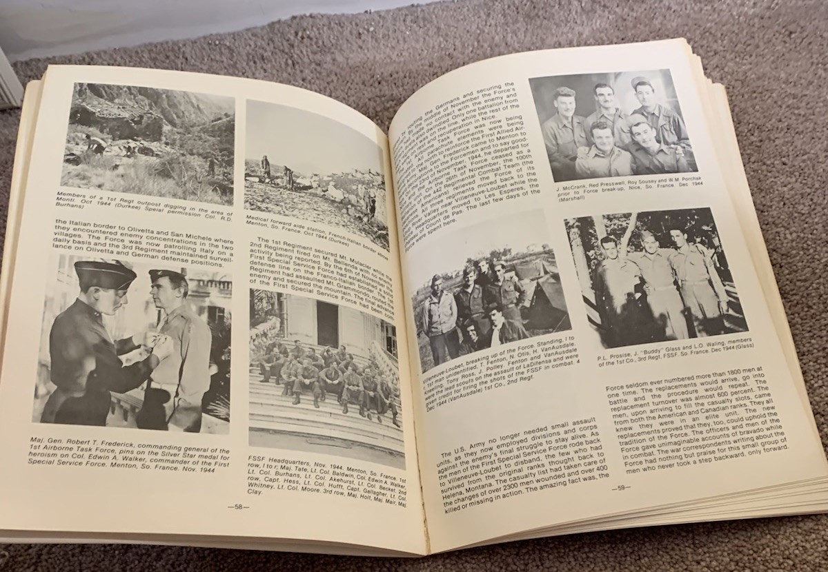 [SIGNED] THE BLACK DEVILS A PICTORIAL HISTORY OF THE FIRST SPECIAL SERVICE FORCE