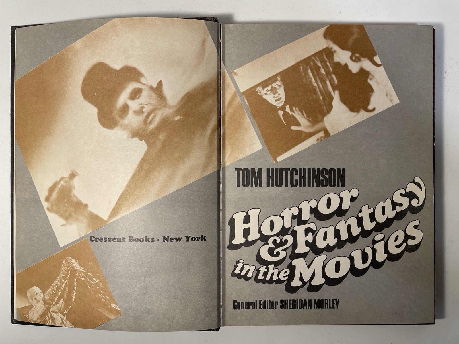 Horror and Fantasy In The Movies Book Tom Hutchinson Hardcover 1974 Vintage Book