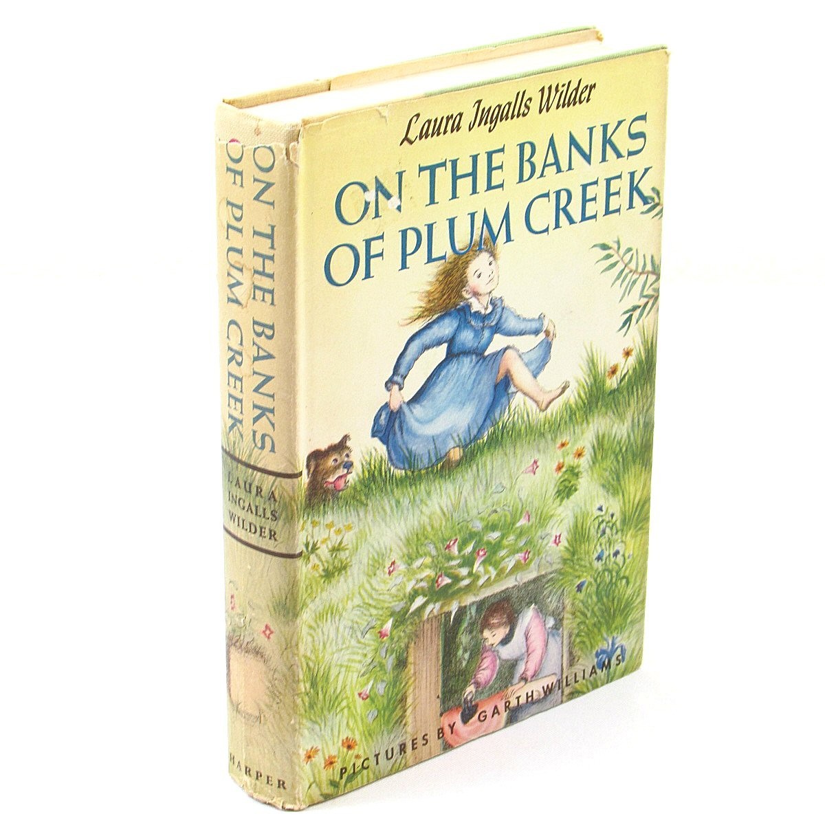 On The Banks of Plum Creek Laura Ingalls Wilder 1953 HCDJ 1st Garth Williams Ed