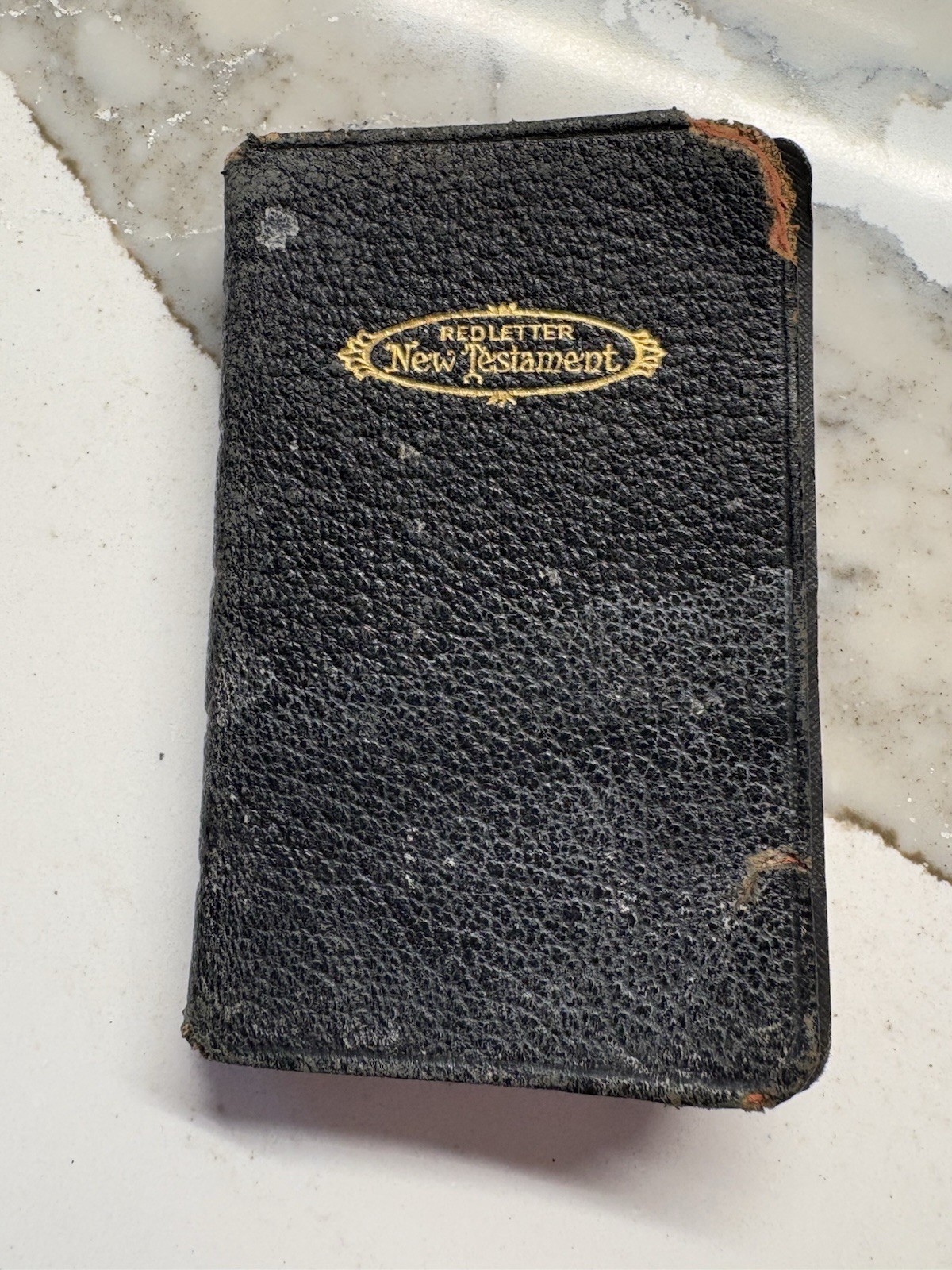 Antique Red Letter New Testament Pocket Bible- A. J. Holman Pronouncing Edition